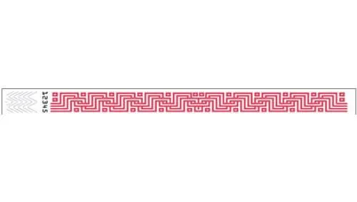 3/4" Tyvek® Wristbands - Pipes