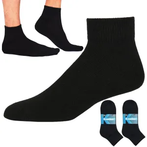 8 Pairs Sports Ankle Quarter Socks Men Women Athletic Cotton Casual Black 9-11