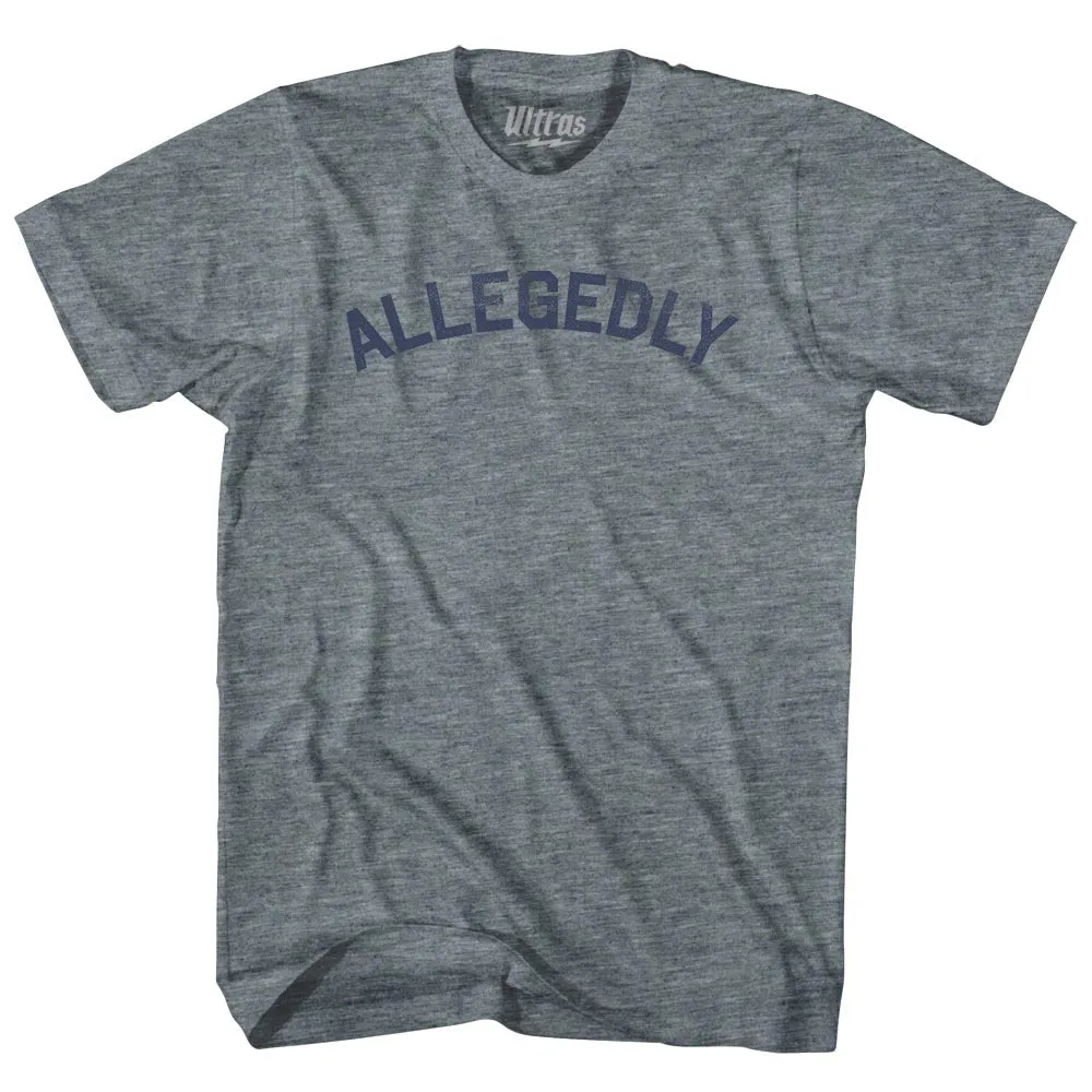 Allegedly Womens Tri-Blend Junior Cut T-Shirt