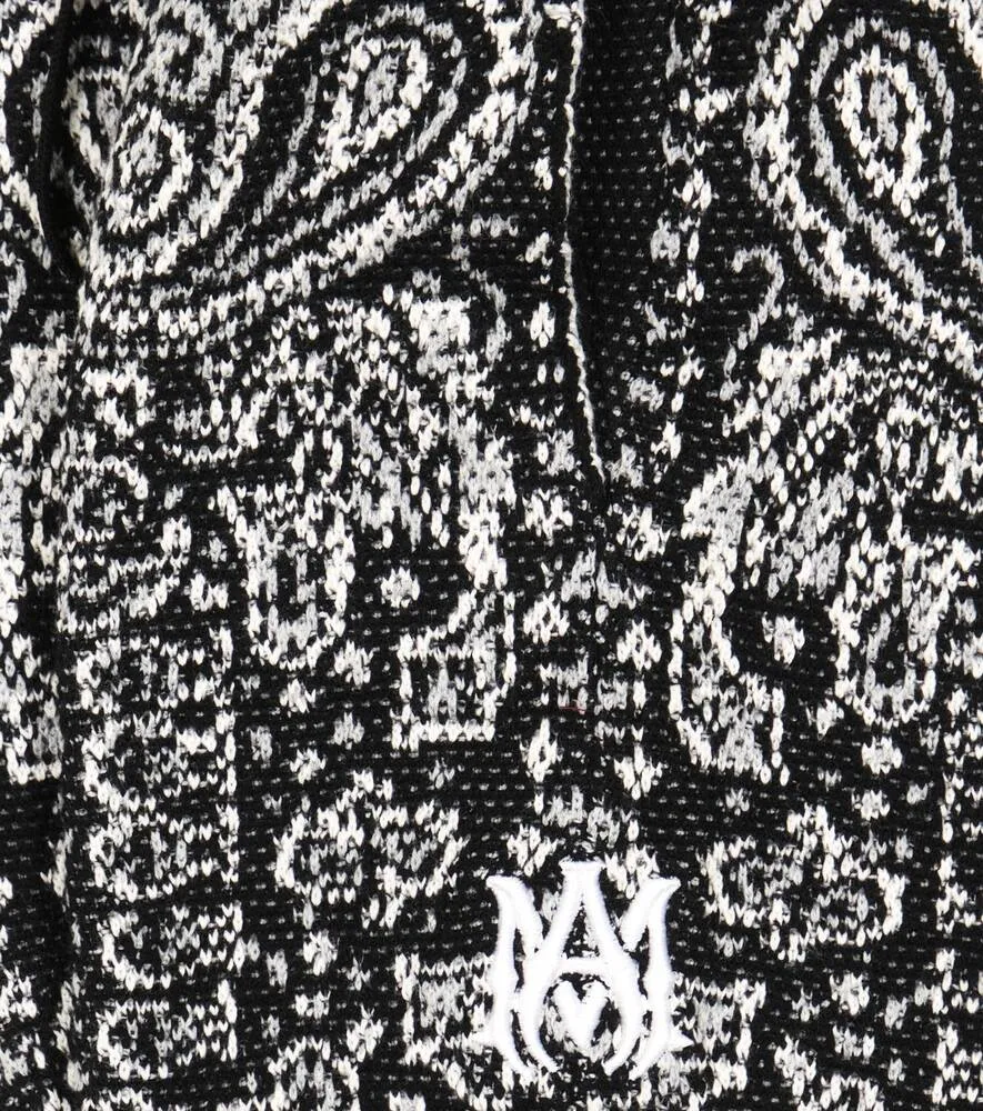 Amiri cotton and cashmere sweatpants, black