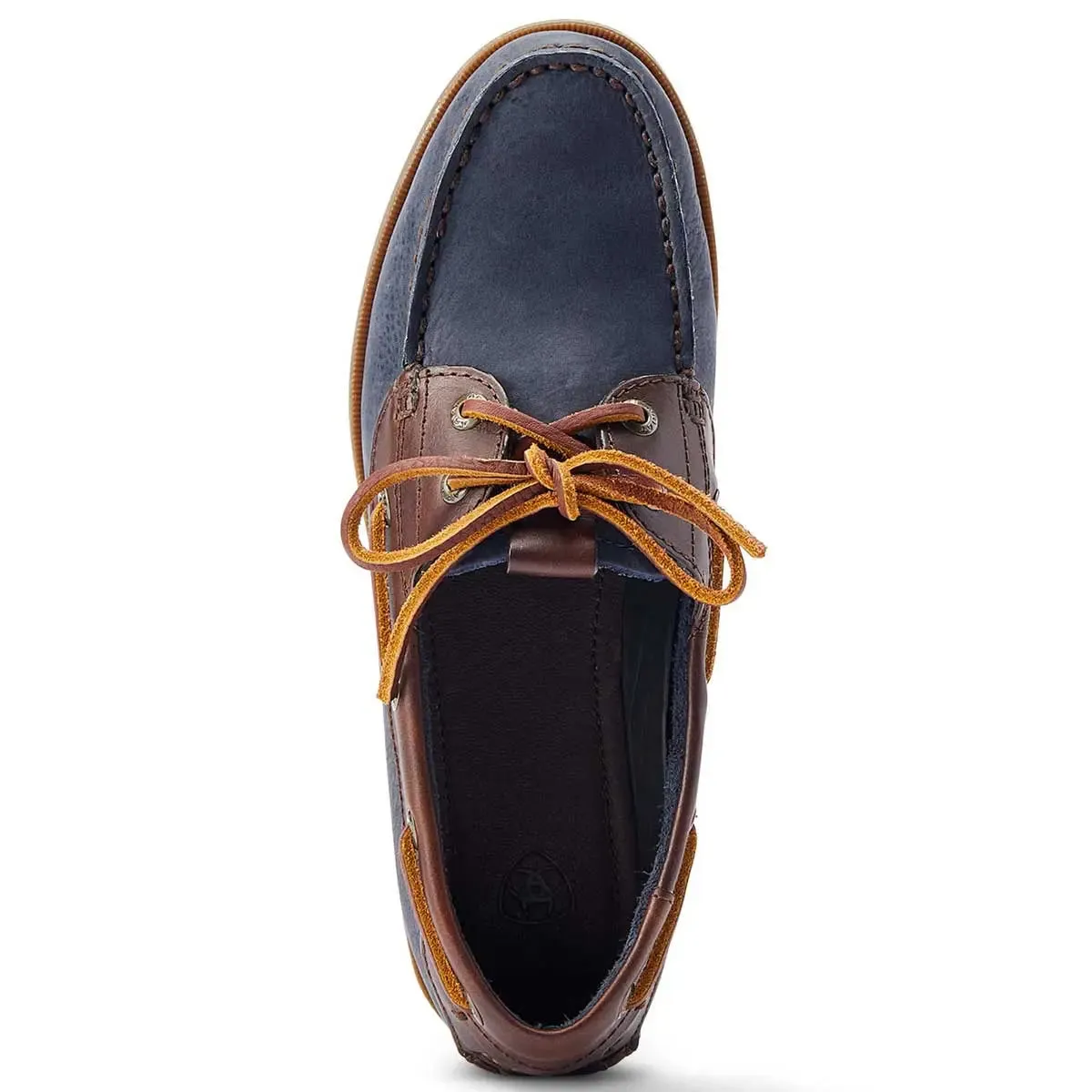 ARIAT Antigua Deck Shoes - Womens - Navy & Chocolate