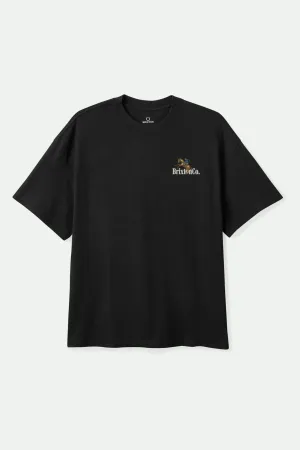 Brixton Mens Black Inwood SS Tshirt