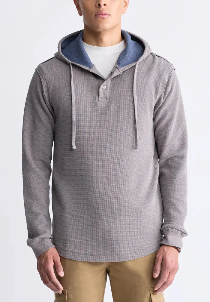 Buffalo Mens December Sky Kafom Hooded LS Top