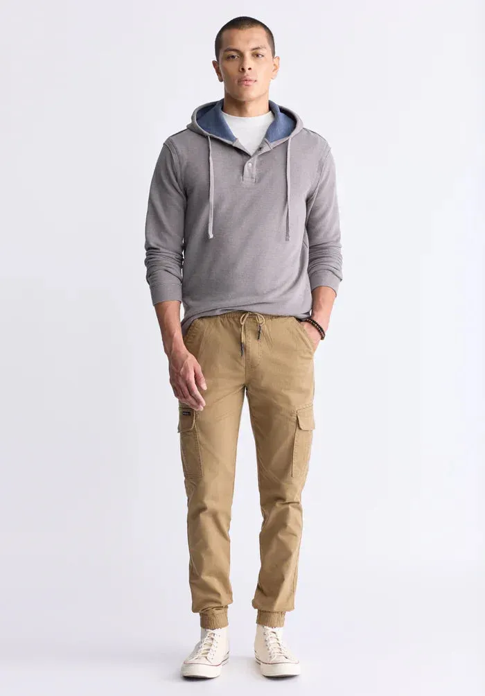 Buffalo Mens December Sky Kafom Hooded LS Top