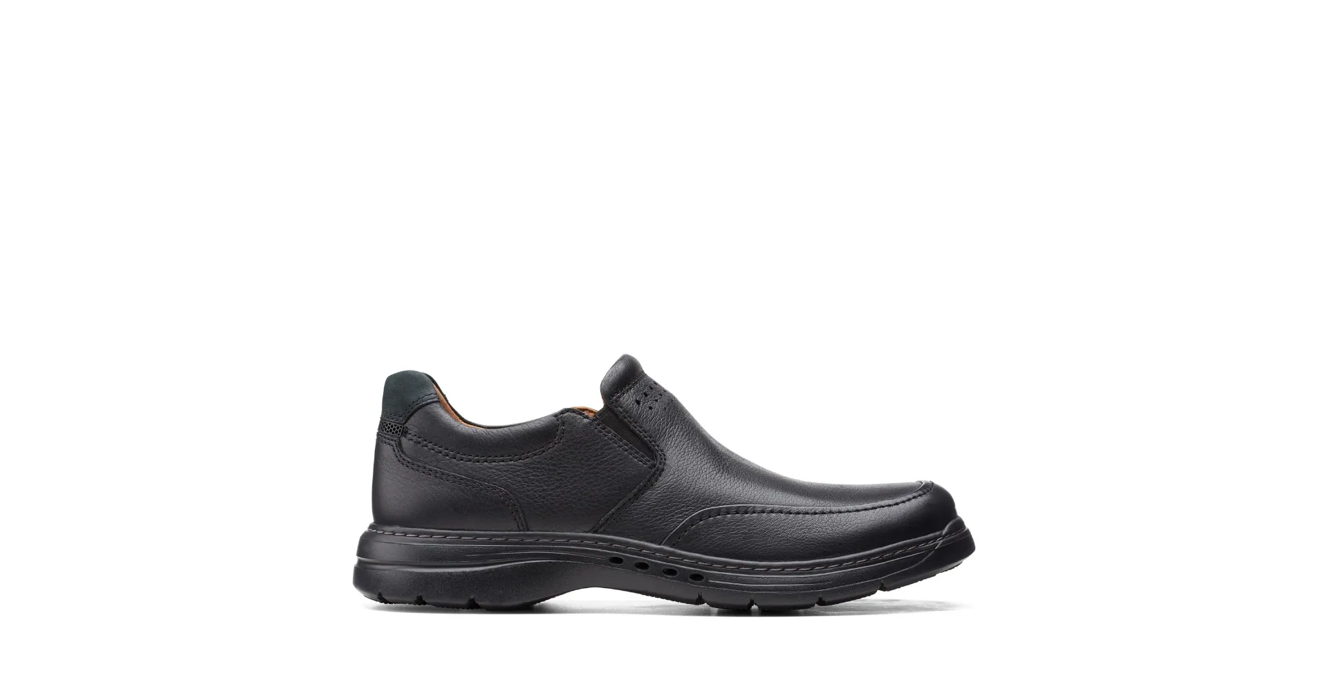 Clarks Mens Un Brawley Step Black Shoe