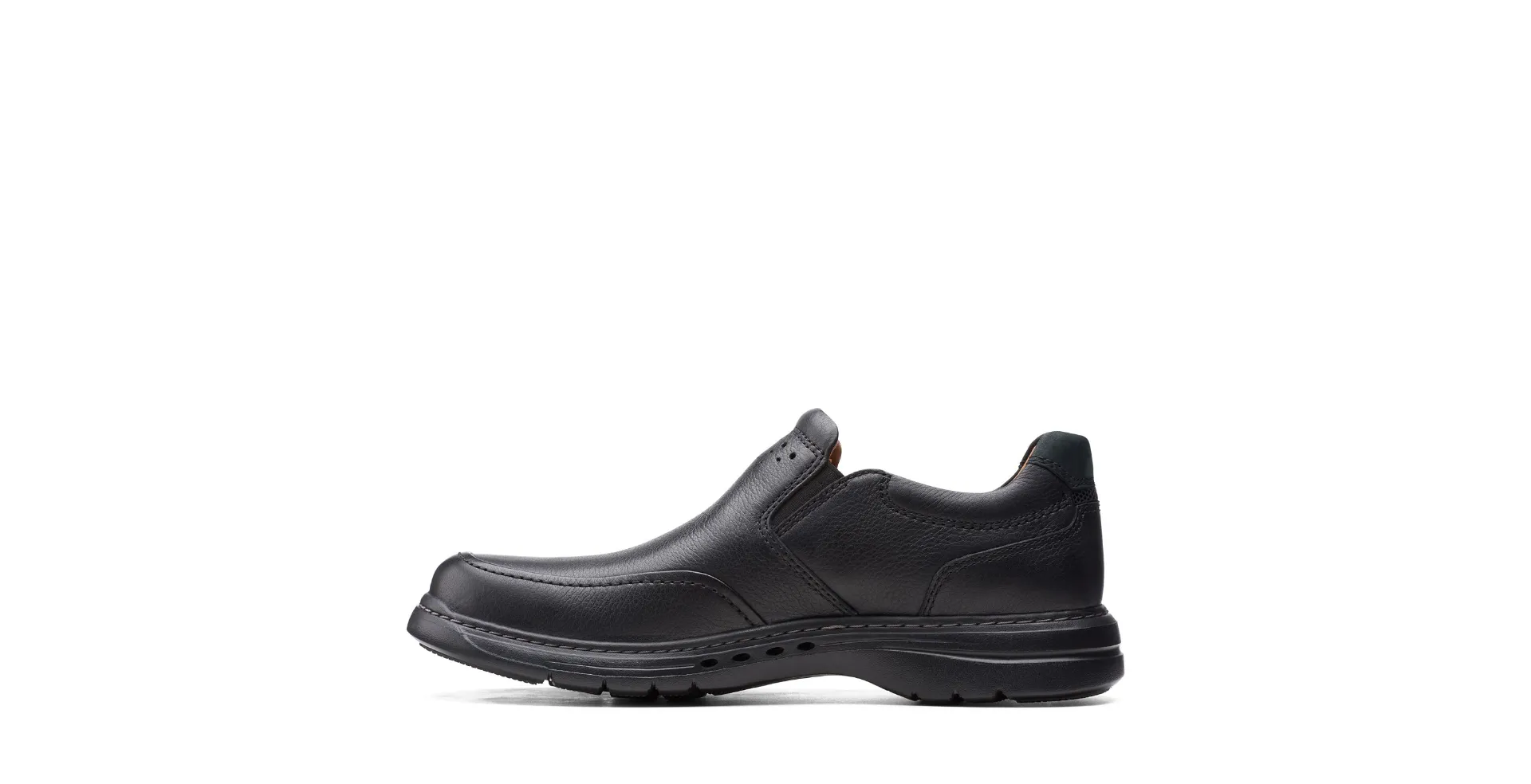 Clarks Mens Un Brawley Step Black Shoe