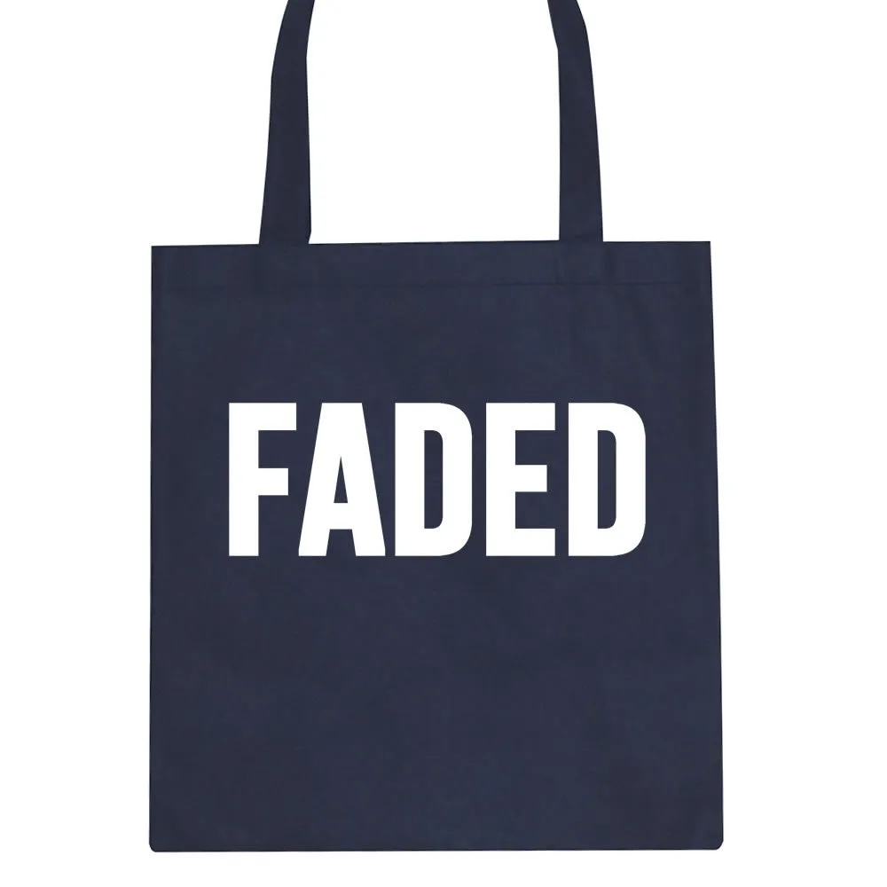Faded Marijuana Weed Print Tote Bag