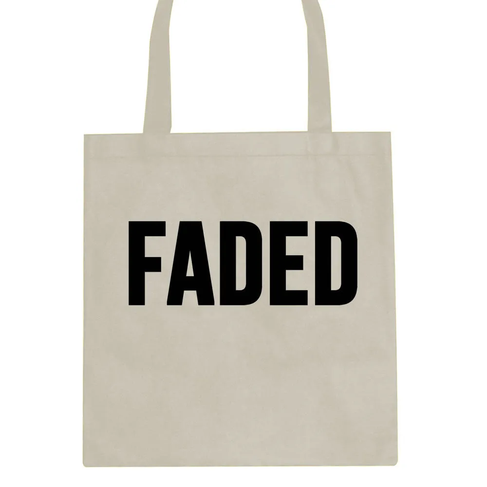 Faded Marijuana Weed Print Tote Bag