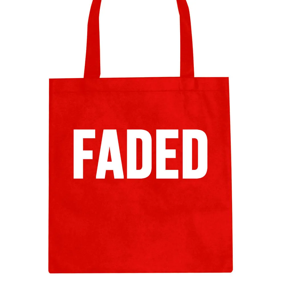 Faded Marijuana Weed Print Tote Bag