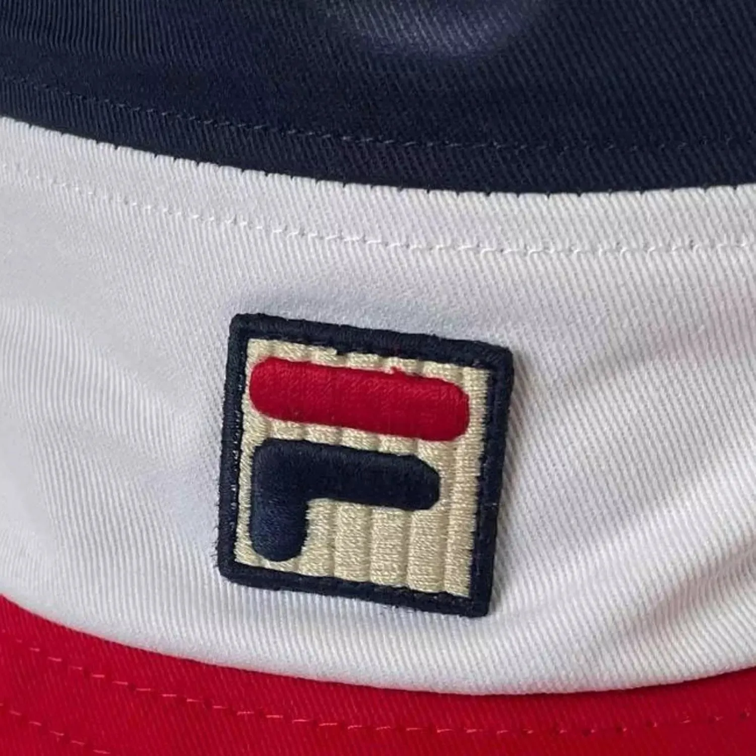 FILA Mens Retro Marco  Tri colour Bucket Hat With Heritage Logo
