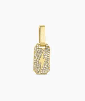 Gorjana Shimmer Bolt Tag Charm