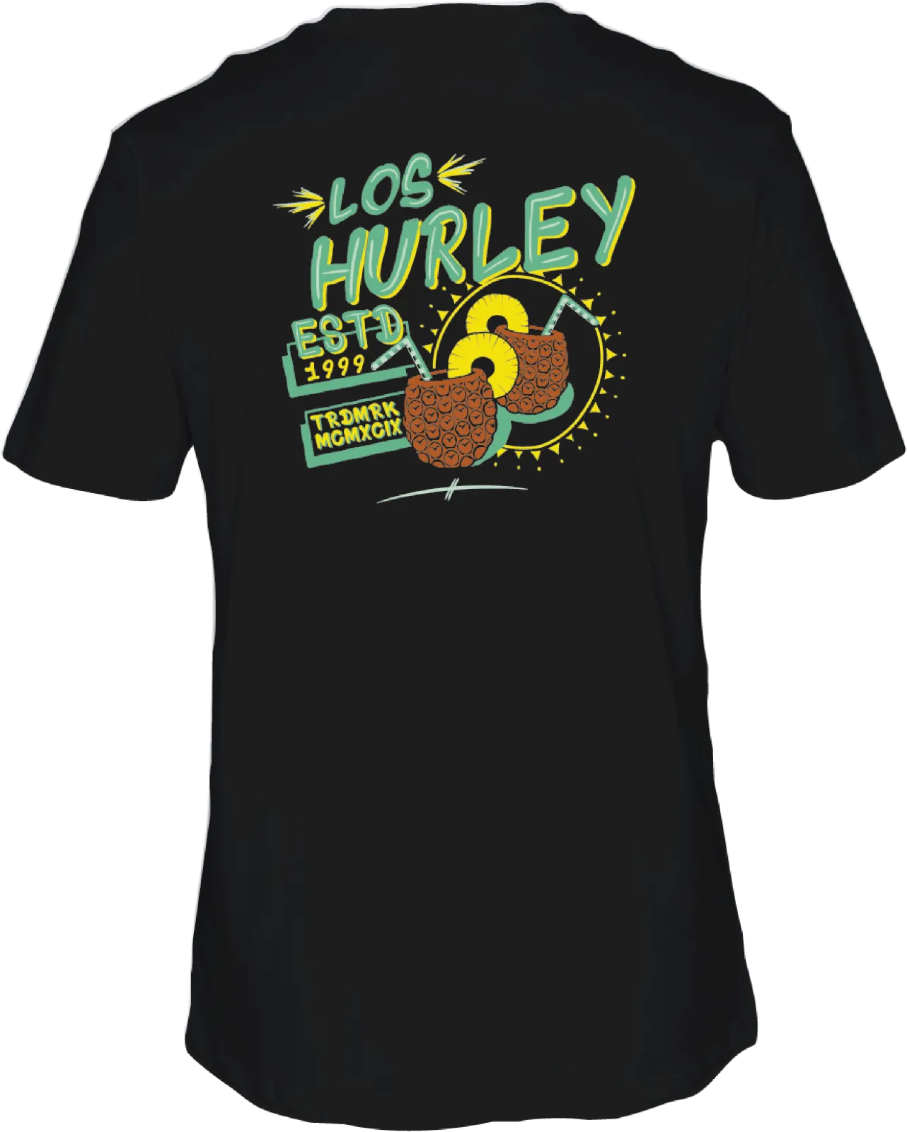 Hurley Mens Black Pina Express SS Tshirt