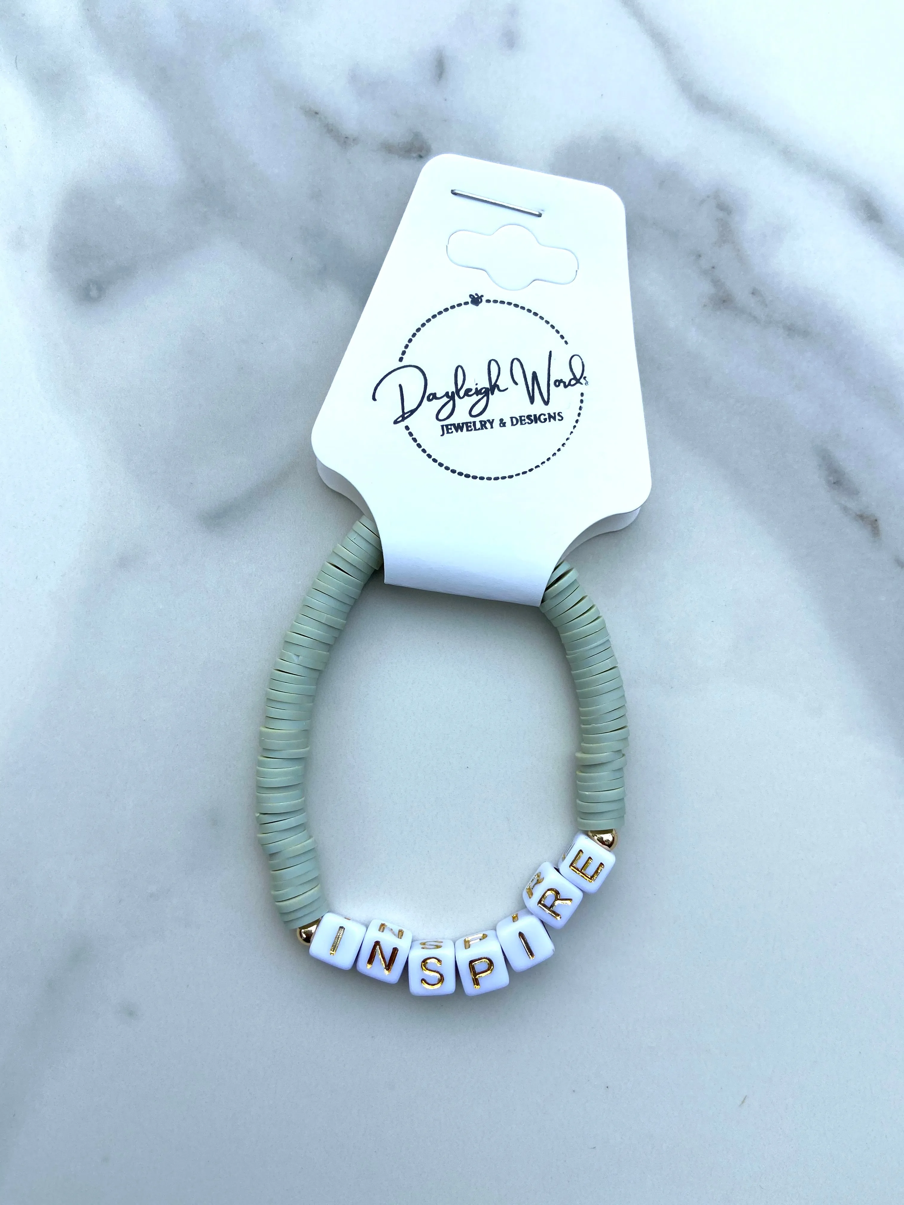 'INSPIRE' Word Bracelet