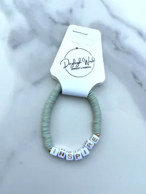 'INSPIRE' Word Bracelet