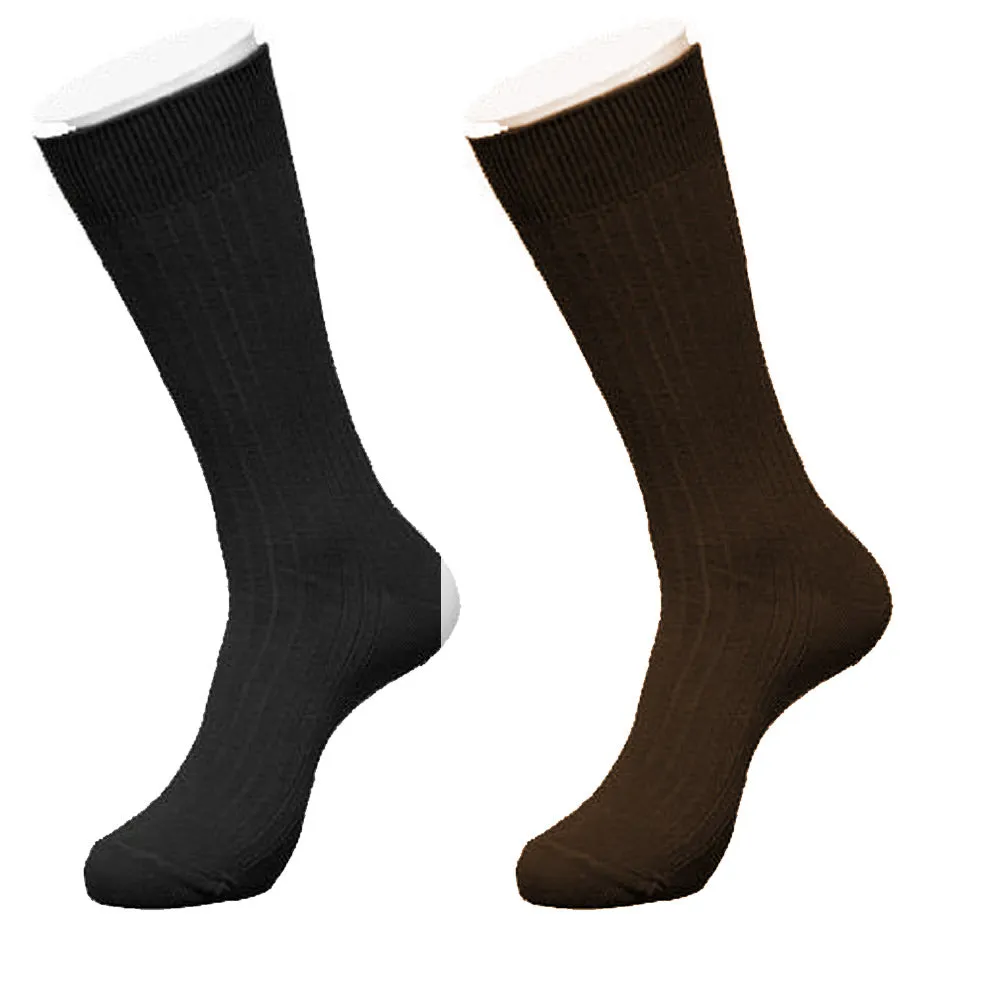 Knocker 6 Pairs Mens Dress Socks Multi Color Casual Work Size 10-13 Fashion Crew