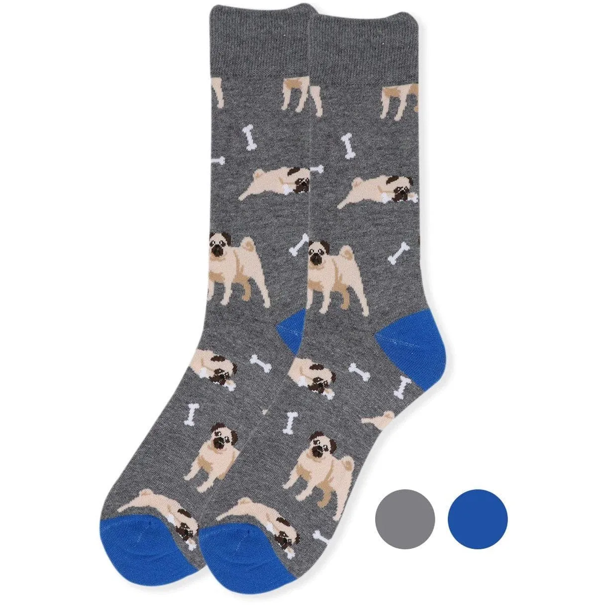 Men's Crew Socks-Pigs, Police, Camo, Dogs, CUTE!