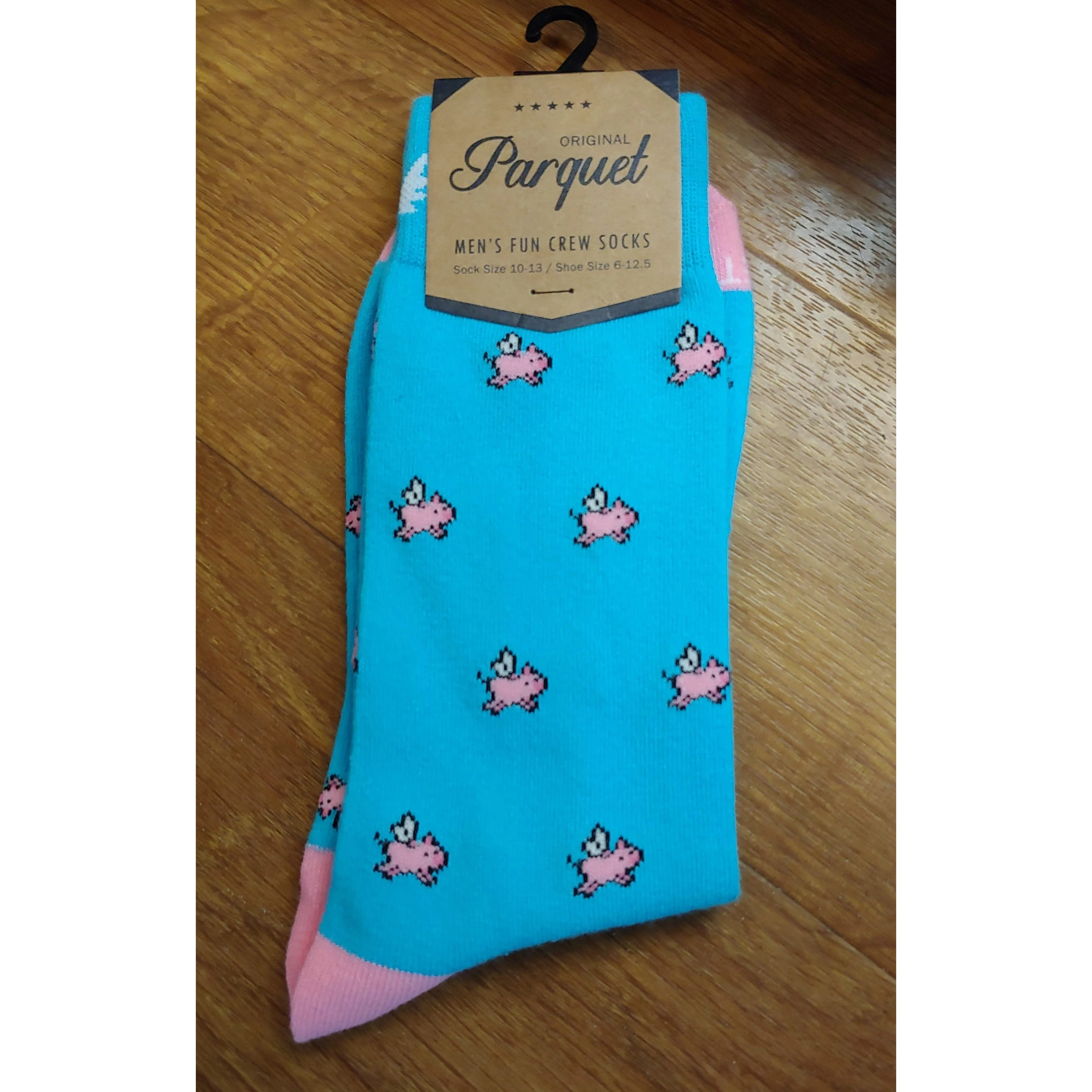 Men's Crew Socks-Pigs, Police, Camo, Dogs, CUTE!