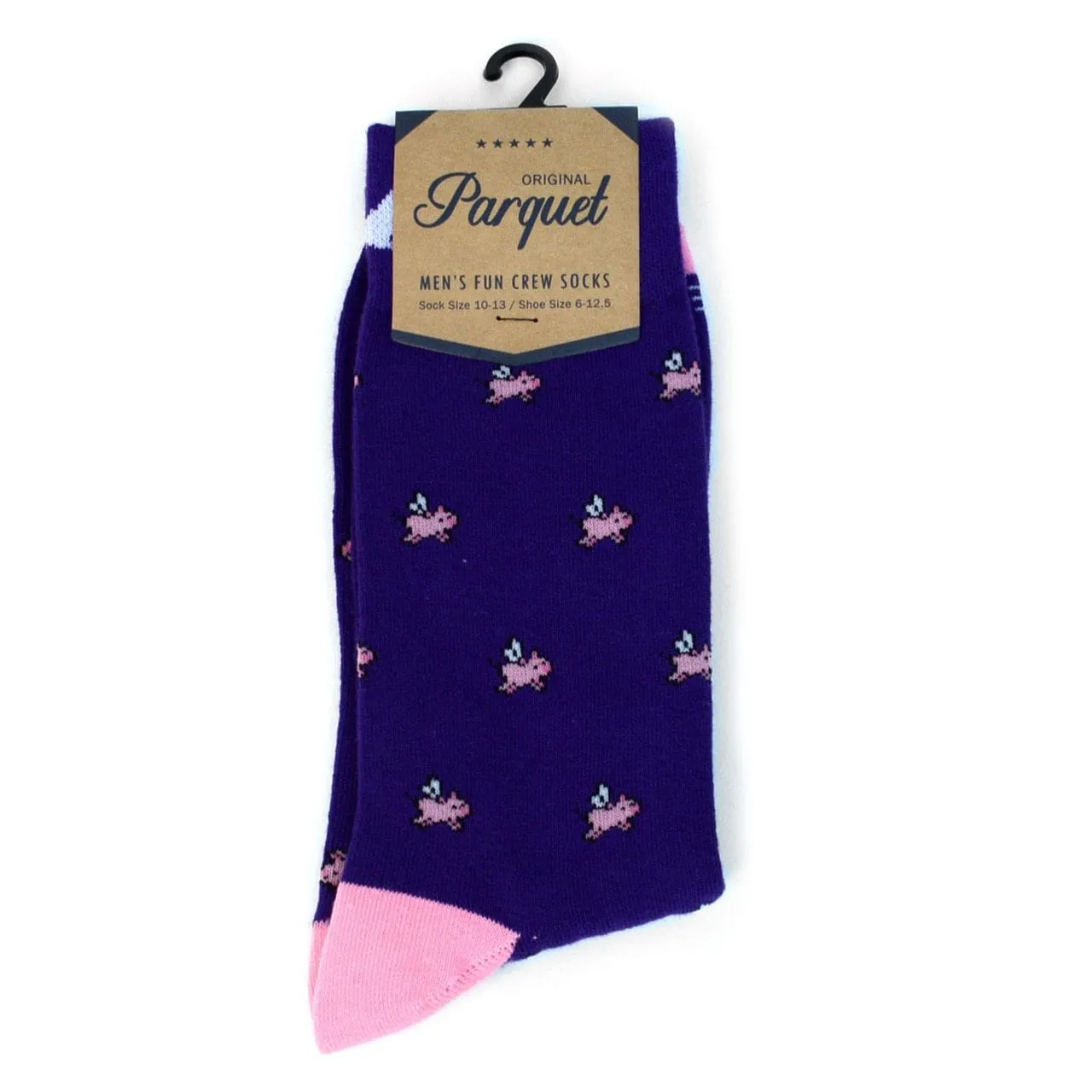 Men's Crew Socks-Pigs, Police, Camo, Dogs, CUTE!