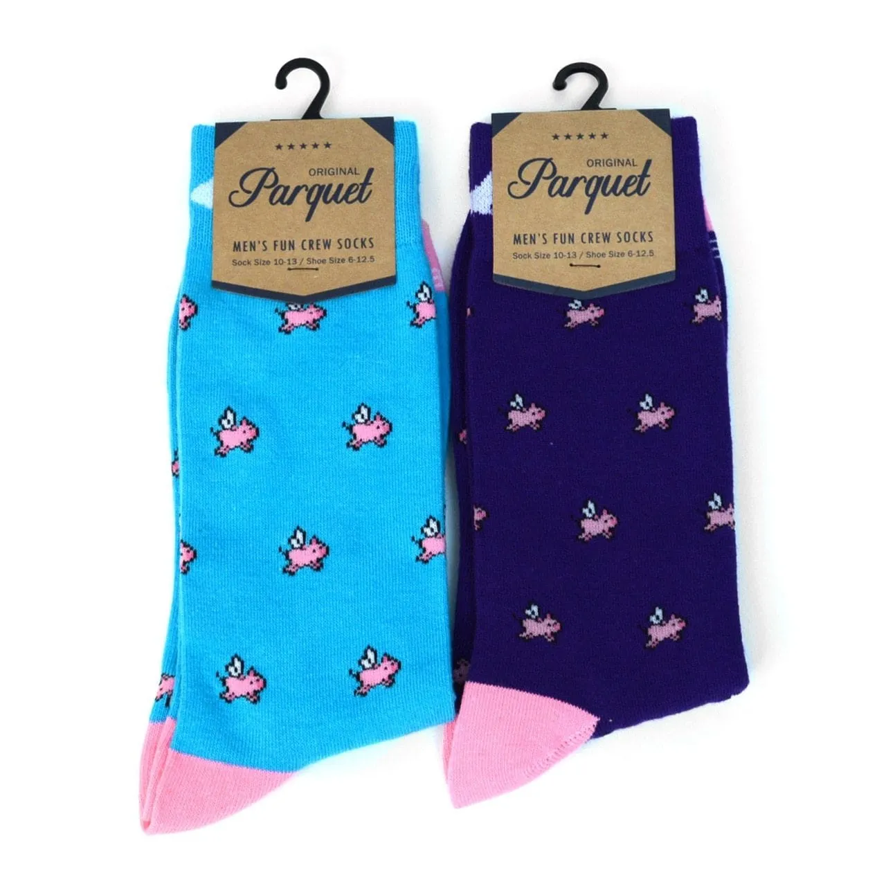 Men's Crew Socks-Pigs, Police, Camo, Dogs, CUTE!