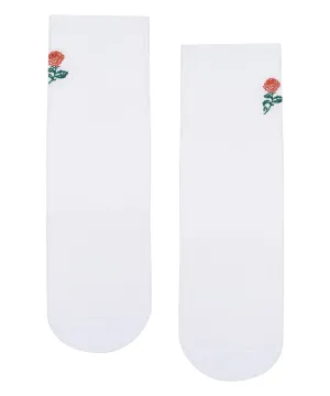 MoveActive - Crew Non Slip Grip Socks - Vintage Rose White