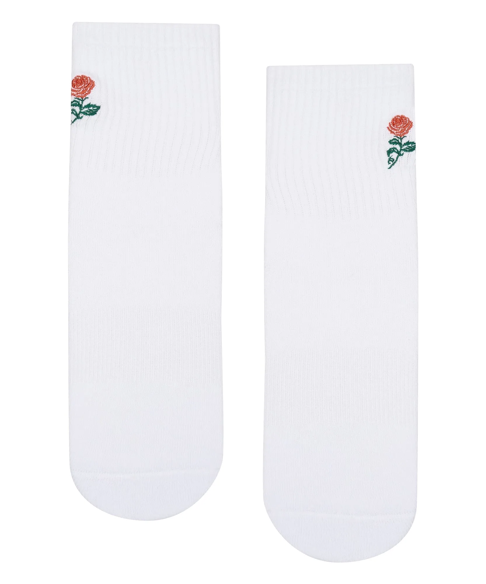 MoveActive - Crew Non Slip Grip Socks - Vintage Rose White
