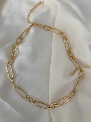 Paperclip Necklace - Gold