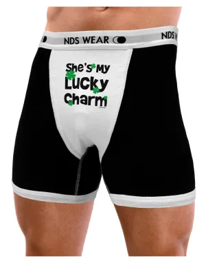 She's My Lucky Charm - Matching Couples Design Mens NDS Wear Boxer Brief Underwear
