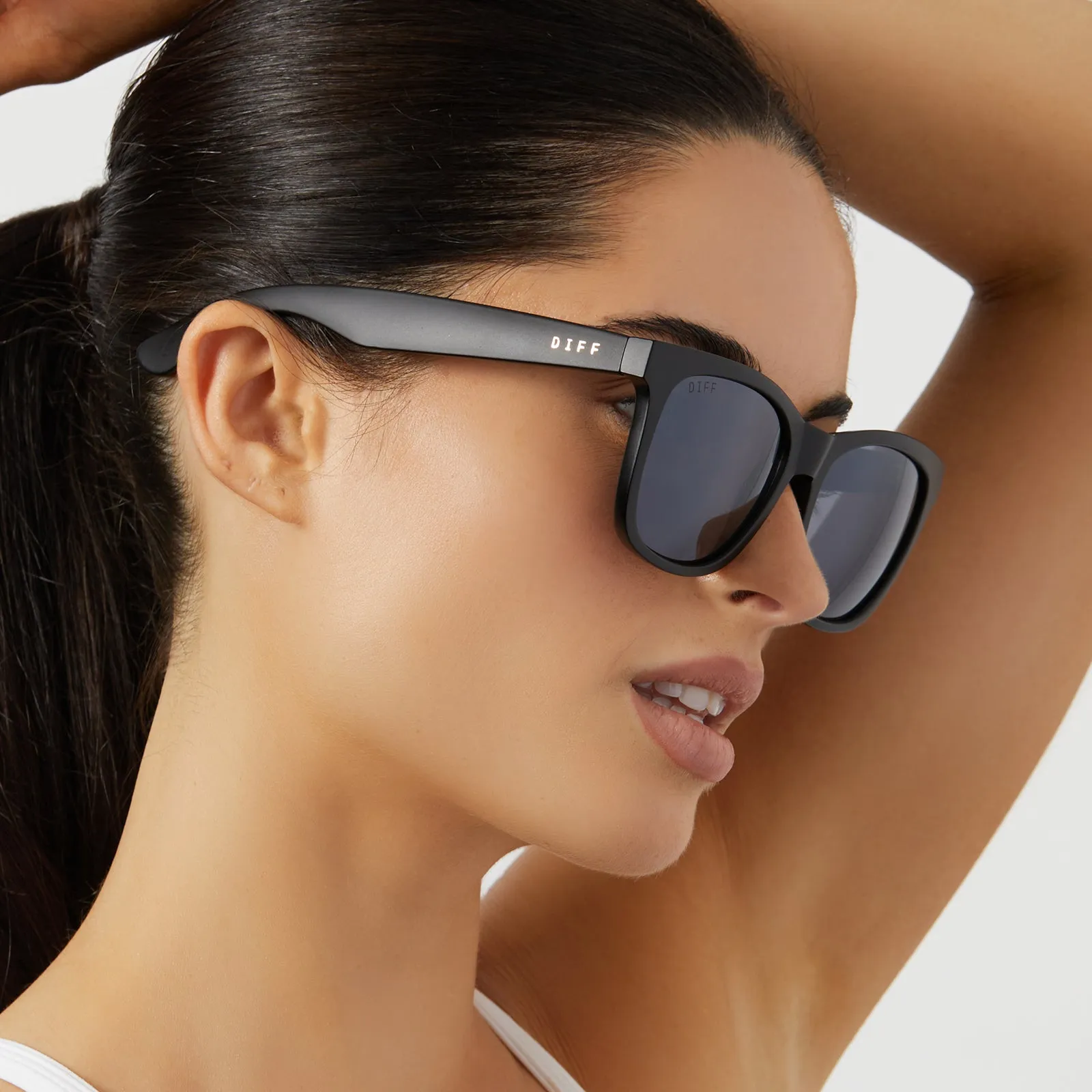 STORM - MATTE BLACK   DARK GREY W/ SILVER FLASH   POLARIZED SUNGLASSES