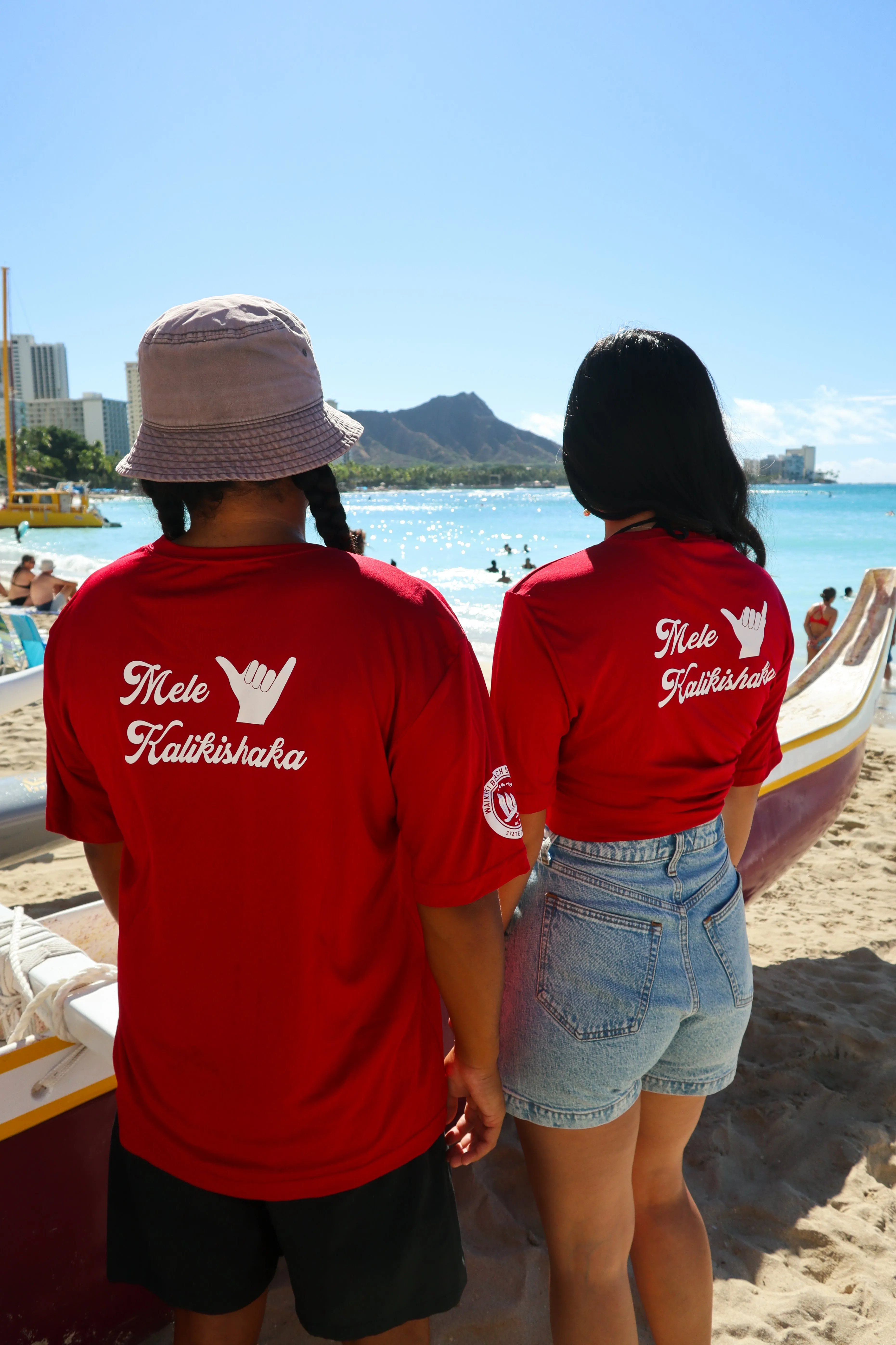 Surfing Santa Mele Kalikishaka Dukie Rash Guard - Menʻs/Unisex