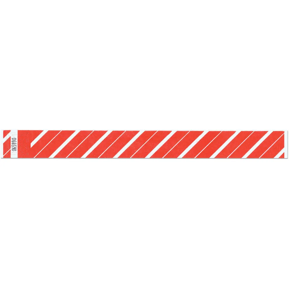 Tytan-Band® Expressions Tyvek Wristbands 1" Stripes Design TX02 (500/Pack)