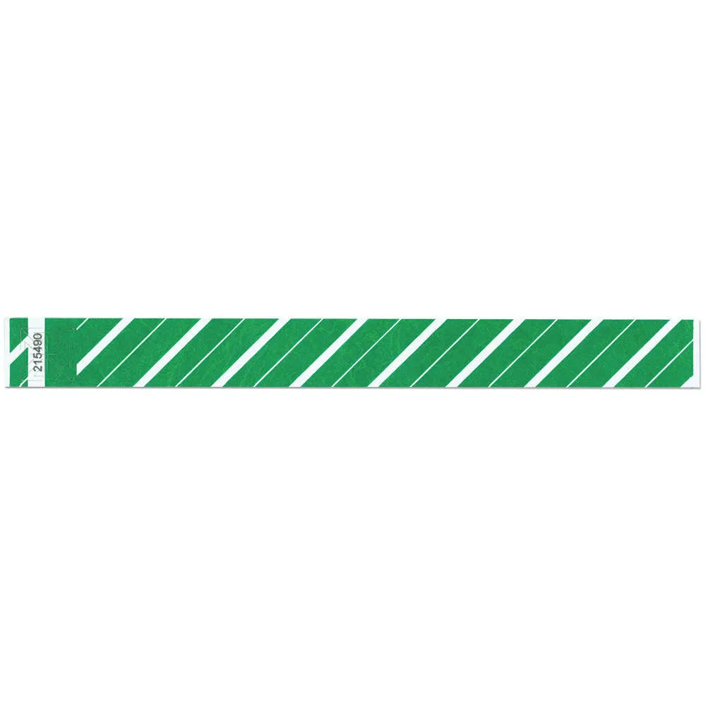 Tytan-Band® Expressions Tyvek Wristbands 1" Stripes Design TX02 (500/Pack)